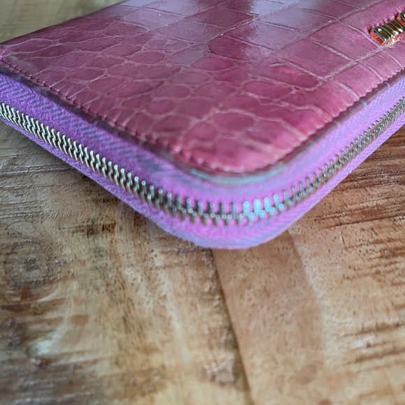 MIU MIU Croc Embossed Zippy Wallet - Picture 9 of 16
